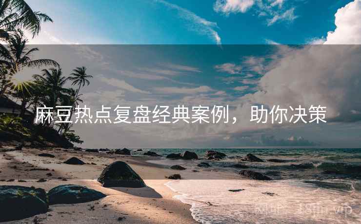 麻豆热点复盘经典案例，助你决策