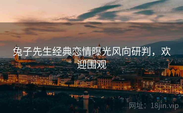 兔子先生经典恋情曝光风向研判，欢迎围观