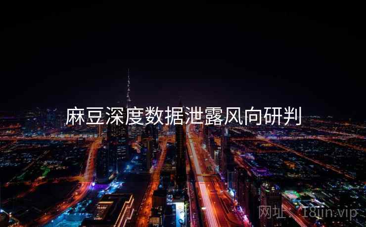 麻豆深度数据泄露风向研判