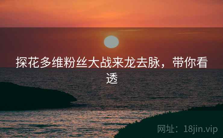 探花多维粉丝大战来龙去脉，带你看透