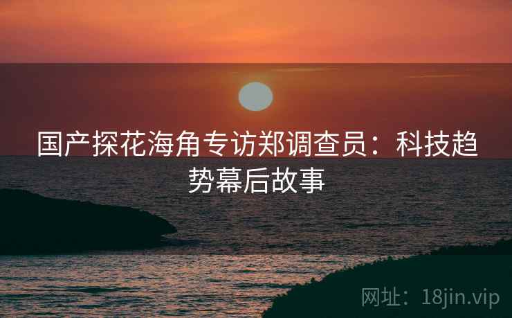 国产探花海角专访郑调查员：科技趋势幕后故事
