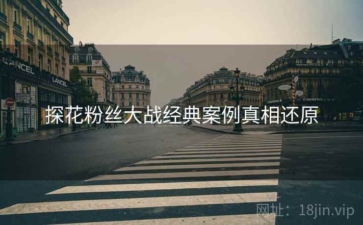探花粉丝大战经典案例真相还原