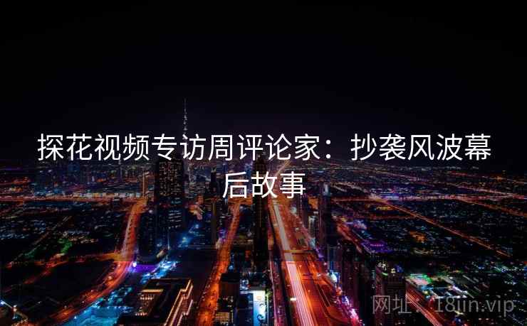 探花视频专访周评论家：抄袭风波幕后故事