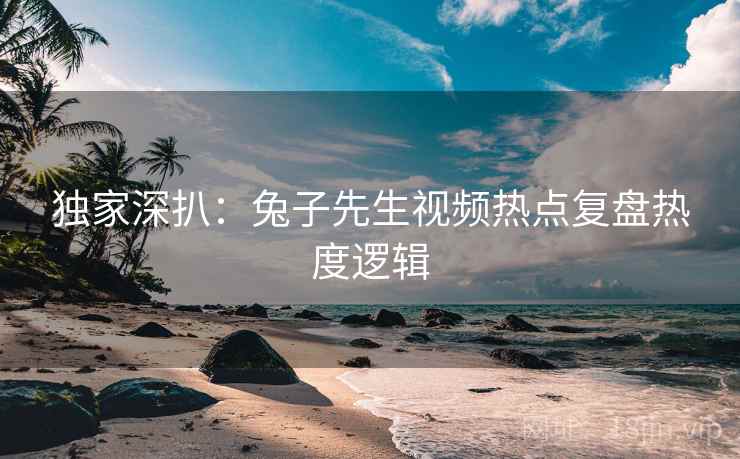 独家深扒：兔子先生视频热点复盘热度逻辑